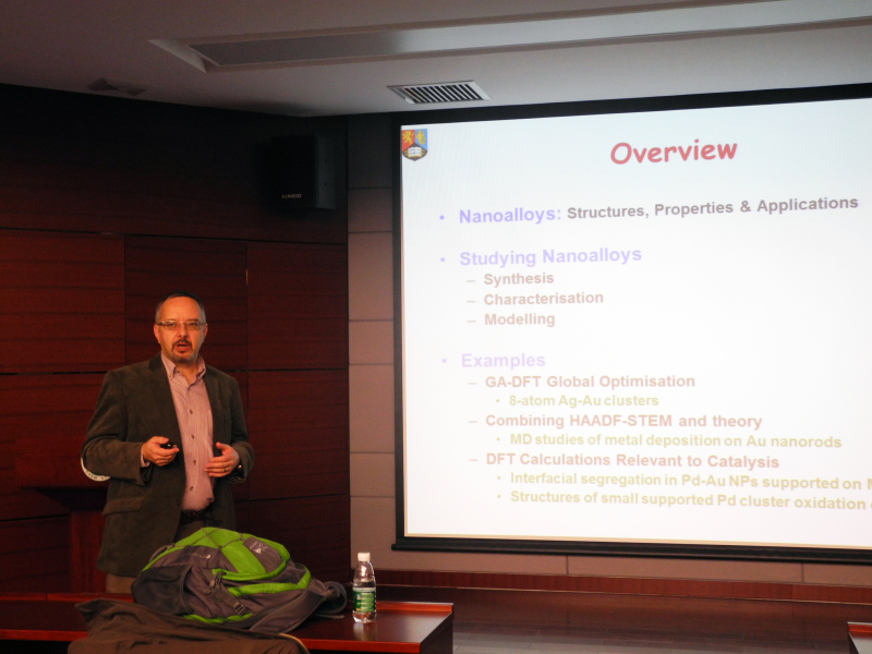 英国伯明翰大学化学系副主任Roy Johnston教授来访 