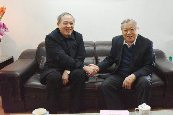 中科院广州分院领导、校领导春节前夕看望慰问我院陈小明、计亮年、苏锵三位院士 